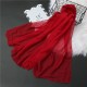 Модный женский легкий темно-красный, бордовый шарф, накидка
