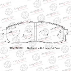 Колодки тормозные дисковые Avantech противоскрипная пластина в компл.
					
AV914