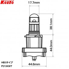 Лампа светодиодная Koito 12V LED HB3 14W (комплект 2 шт.)
					
P213KWT