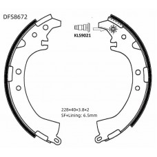 Колодки тормозные барабанные DOUBLE FORCE
					
DFS8672