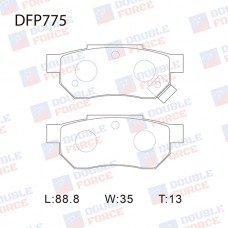 Колодки тормозные дисковые DOUBLE FORCE