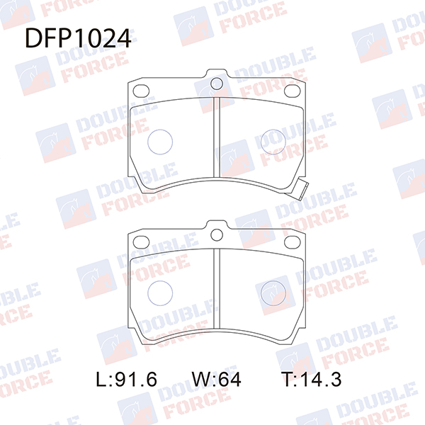 
Колодки тормозные дисковые Double Force
					