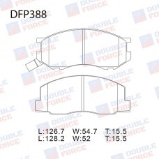 Колодки тормозные дисковые DOUBLE FORCE