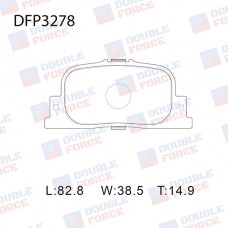 Колодки тормозные дисковые DOUBLE FORCE
					
DFP3278