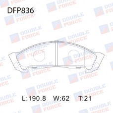 Колодки тормозные дисковые DOUBLE FORCE
					
DFP836