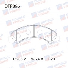 Колодки тормозные дисковые DOUBLE FORCE
					
DFP896