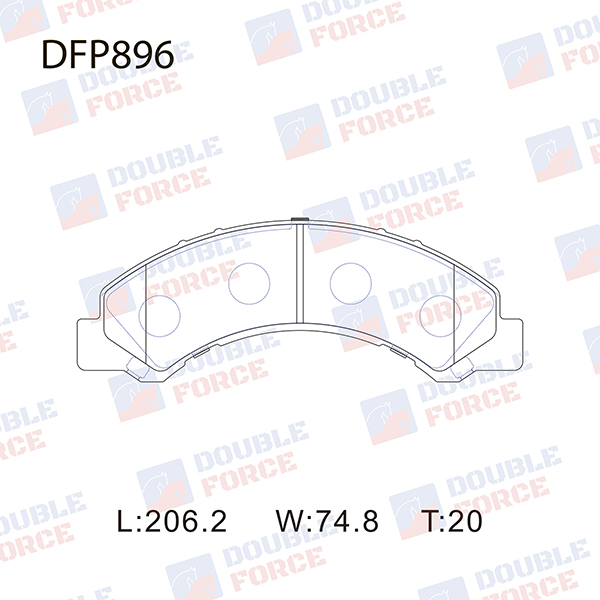 
Колодки тормозные дисковые Double Force
					