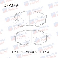 Колодки тормозные дисковые DOUBLE FORCE