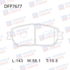 Колодки тормозные дисковые DOUBLE FORCE
					
DFP7677