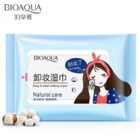 ВЛАЖНЫЕ САЛФЕТКИ ДЛЯ СНЯТИЯ МАКИЯЖА BIOAQUA EASY TO CLEAN MAKEUP WIPES, 25 ШТ.