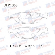 Колодки тормозные дисковые DOUBLE FORCE
					
DFP1068