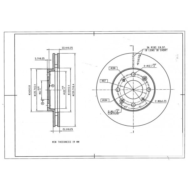 
Диск тормозной AVANTECH
					