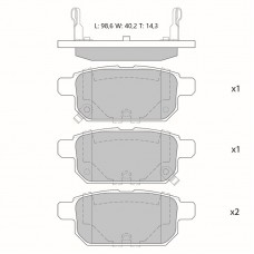 Колодки тормозные дисковые Avantech (противоскрипная пластина в компл.)
					
AV199