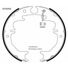 Колодки ручного тормоза DOUBLE FORCE
					
DFS8906