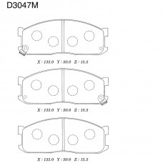 Дисковые тормозные колодки KASHIYAMA
					
D3047M