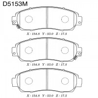 Колодки тормозные дисковые пер. Honda CR-V III 2.0i-VTEC,2.2i-CTDi 07- D5153M