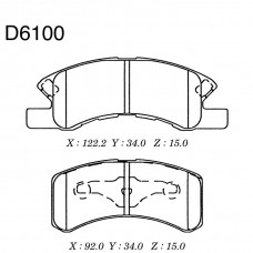 Дисковые тормозные колодки KASHIYAMA
					
D6100