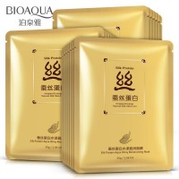 Подтягивающая маска с протеинами шелка BIOAQUA Silk Protein Mask