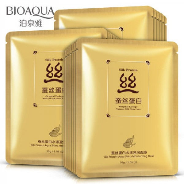 Подтягивающая маска с протеинами шелка BIOAQUA Silk Protein Mask