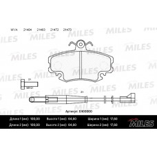 Колодки тормозные передние (с датчиком) (Смесь Low-Metallic) RENAULT LOGAN 04-/SANDERO 08-/CLIO 91- (TRW GDB1465) E400000