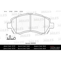 Колодки тормозные передние (без датчика) (Смесь Low-Metallic) SUBARU IMPREZA 1.6-2.0 92-/LEGACY 2.0-2.5 92-00 (TRW GDB3205) E400365