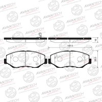 Колодки тормозные дисковые Avantech
					
AV747