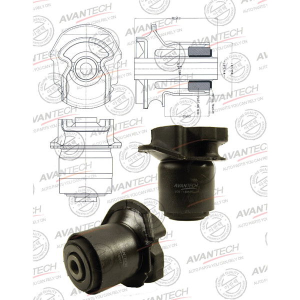 Сайлентблок задней балки Avantech ASB0195