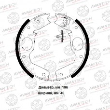 Колодки тормозные барабанные AVANTECH
					
AVS0503