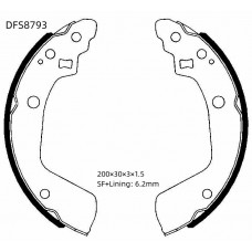 Колодки тормозные барабанные DOUBLE FORCE
					
DFS8793