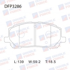 Колодки тормозные дисковые DOUBLE FORCE
					
DFP3286