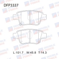 Колодки тормозные дисковые DOUBLE FORCE
					
DFP3337
