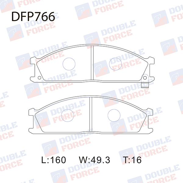 
Колодки тормозные дисковые Double Force
					