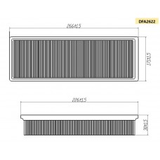 Фильтр воздушный DOUBLE FORCE DFA2622
