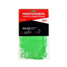 Салфетка для ухода за автомобилем iSky, 32х20 см, микрофибра, зеленый
					
iMC-32GR