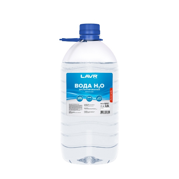 Вода дистиллированная LAVR, 3,8 л					