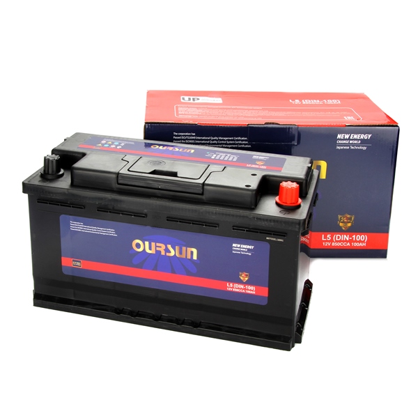 Аккумулятор OURSUN 100L L5 DIN100, 100 А/ч