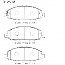 Дисковые тормозные колодки KASHIYAMA
					
D1253M