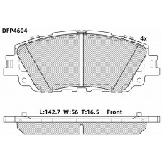 Колодки тормозные дисковые DOUBLE FORCE
					
DFP4604