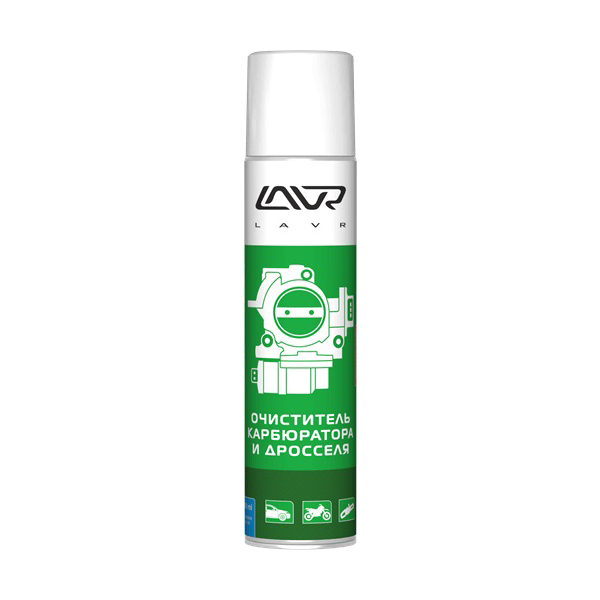 
Очиститель карбюратора и дросселя LAVR Carburetor and throttle cleaner, 400 мл
					