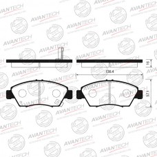 Колодки тормозные дисковые Avantech противоскрипная пластина в компл.
					
AV571