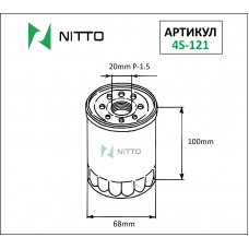 Фильтр масляный NITTO
					
4S-121