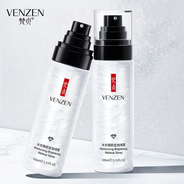 Высоковитаминный спрей-тонер для лица VENZEN Moisturizing Brightening Makeup Spray