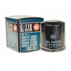 Фильтр масляный VIC C110 для Toyota с двигателями 3S, 4S, 5S, 4A, 5A, 7A, 4E, 5E, 1NZ, 1ZZ, 2NZ