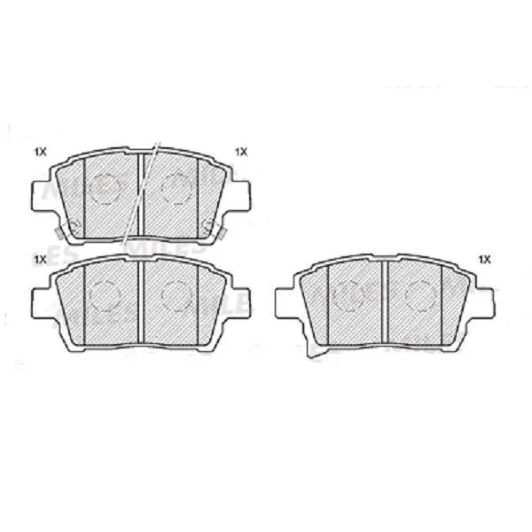Колодки тормозные передние MILES E100210 для TOYOTA COROLLA, PRIUS, YARIS 1.0-1.6 99- (TRW GDB3317)