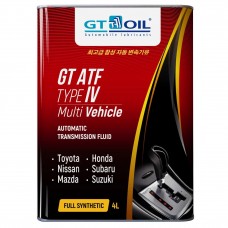 Трансмиссионное масло для АКПП GT ATF TYPE IV Multi Vehicle 4л
