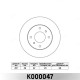 Диск тормозной передний MILES K000047 для NISSAN ALMERA CLASSIC N16, PRIMERA P10/P11, AD, WINGROAD Y11 R14 (TRW DF2591)