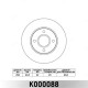 Диск тормозной передний MILES K000088 для FORD FOCUS 98-05, FUSION 1.4, 1.6 01> (TRW DF4036)