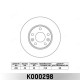 Диск тормозной передний MILES K000298 для RENAULT DUSTER, FLUENCE, MEGANE III D=280мм (TRW DF6072)