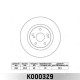 Диск тормозной передний MILES K000329 для TOYOTA CAMRY V40 06-11, RAV 4 05- D=296мм (TRW DF4828S)