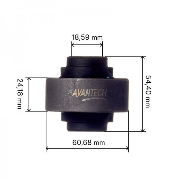 Сайлентблок переднего нижнего рычага задний Avantech ASB0198